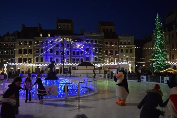 ice skating rink warsaw olad town