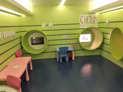 Chopin Museum in Warsaw - playroom for families with kids