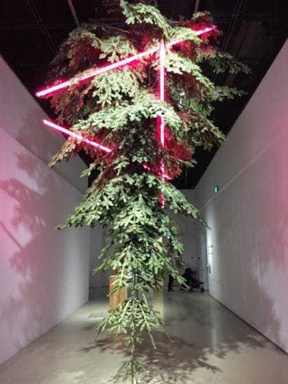 Christmas tree in Center for Contemporary Art in Warsaw