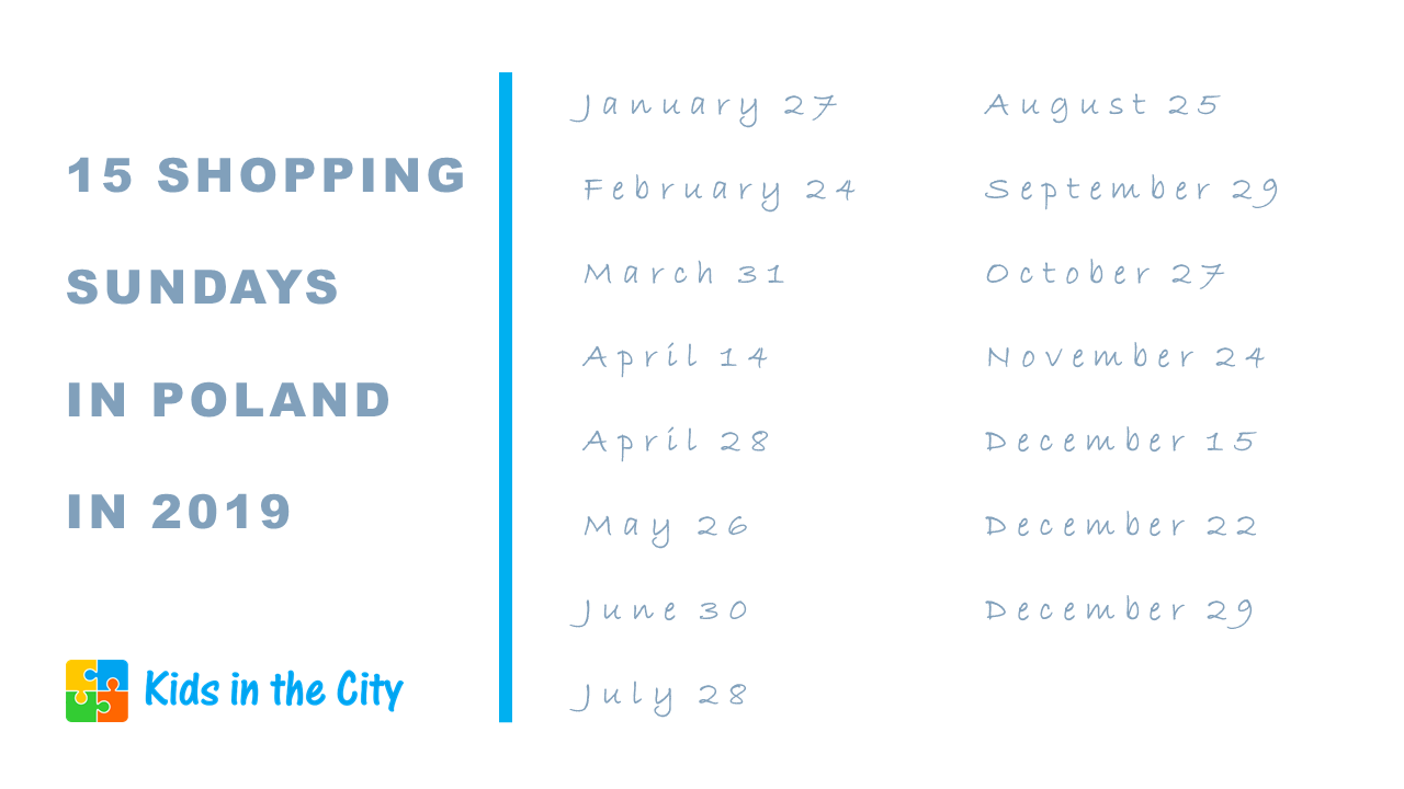 Poland Sunday trading ban dates and shopping Sundays